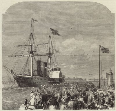 A chegada de Garibaldi a Southampton de English School