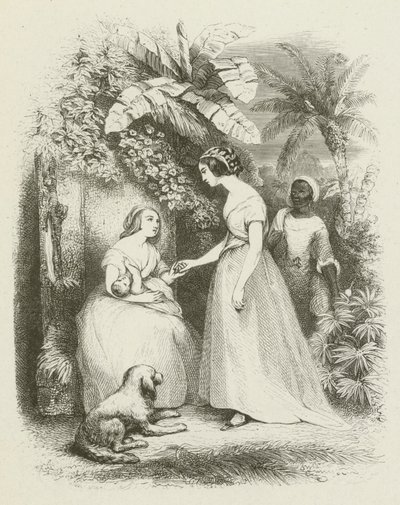 A chegada de Madame De La Tour (gravura) de English School