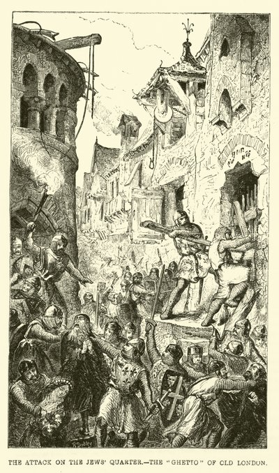 O ataque ao Bairro dos Judeus, o Gueto da Velha Londres de English School