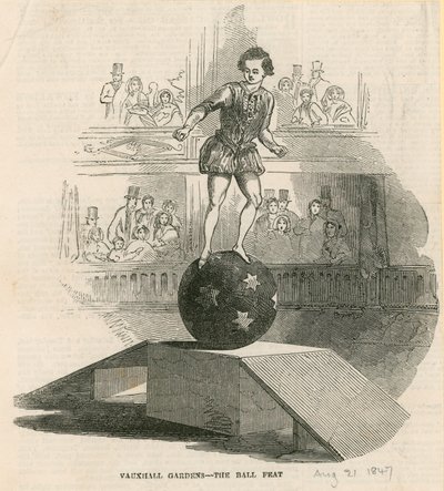 O feito de bola, Vauxhall Gardens, Londres de English School