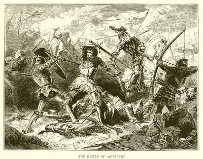 A batalha de Agincourt de English School