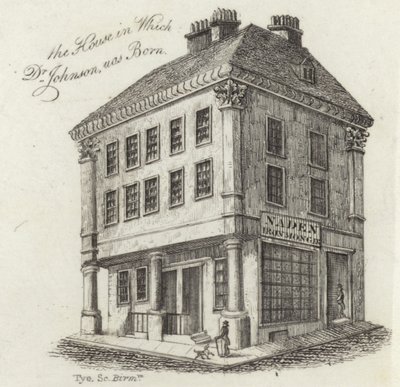 O local de nascimento do Dr. Samuel Johnson de English School