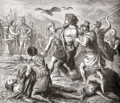 A captura de Teutobochus, um gigante lendário e rei dos Teutões, de Ward and Lock