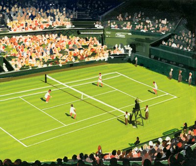 O tribunal central em Wimbledon de English School