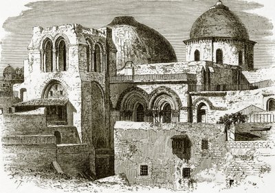 A, igreja, de, a, santissimo sepulchre, em, jerusalém de English School