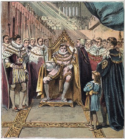 A coroação de George IV (1762-1830) em 29/01/1820. A coroação de Jorge IV de English School