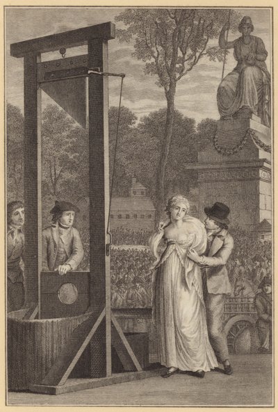 A morte de Charlotte Corday (gravura) de English School