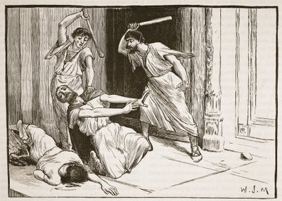 A morte de Tibério Gracchus (litografia) de English School