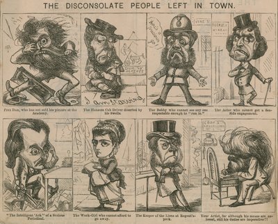 As pessoas desconsoladas na cidade de English School