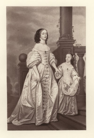 A electress Sophia e sua filha Sophia Charlotte Queen of Prussia de English School