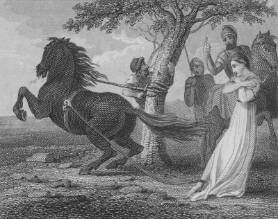 A execução de Brunilda da Austrásia por Clothar II, 613 de English School
