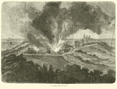 A explosão em Laon, setembro de 1870 de English School