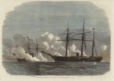 A luta entre o Alabama e o Kearsarge de English School