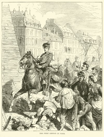 O primeiro alemão em Paris, fevereiro de 1871 de English School