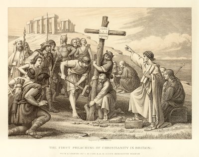 A primeira pregação do cristianismo na Grã-Bretanha de English School