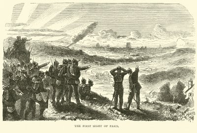 A primeira vista de Paris, setembro de 1870 de English School