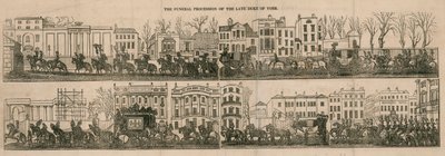 O cortejo fúnebre do falecido Duque de York de English School