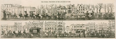 O cortejo fúnebre do falecido Duque de York de English School