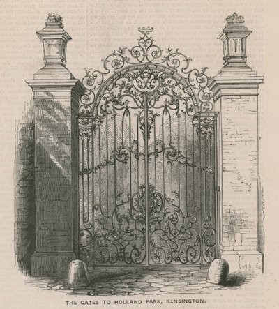 Os portões para Holland Park, Kensington de English School