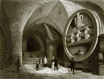 O grande barril de vinho em Heidelberg de English School