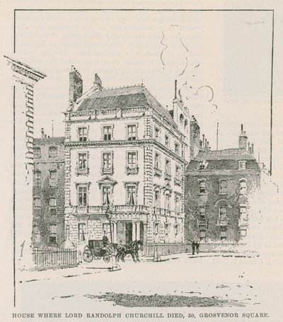 A casa onde Lord Randolph Churchill morreu de English School