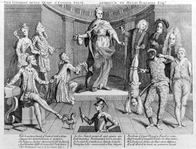 O julgamento da rainha do senso comum, dirigido a Henry Fielding Esq., 1736 de English School