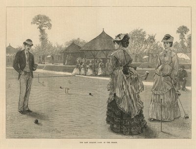 O último jogo de croquete da temporada de English School