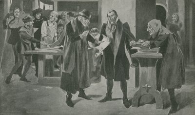 A última tribulação de Gutenberg, o impressor, à beira da vitória de English School