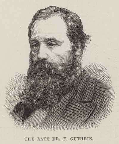 O falecido Dr. F Guthrie (gravura) de English School