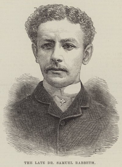 O falecido Dr. Samuel Rabbeth (gravura) de English School