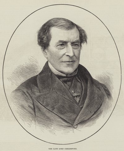 O falecido Lord Chelmsford (gravura) de English School