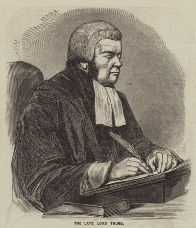 O falecido Lord Truro (gravura) de English School