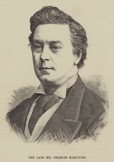 O falecido Sr. Charles Harcourt (gravura) de English School