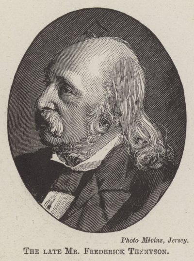 O falecido Sr. Frederick Tennyson (gravura) de English School