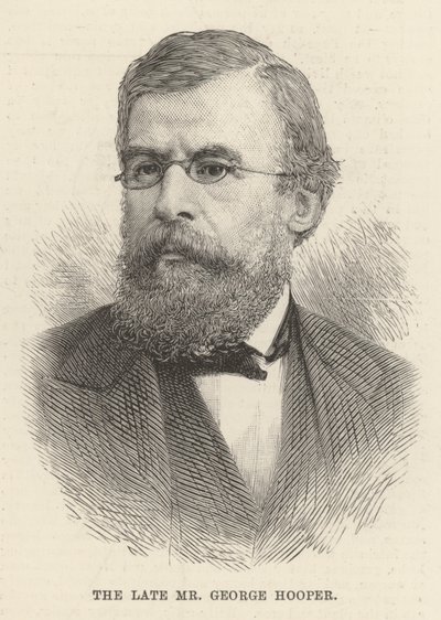 O falecido Sr. George Hooper (gravura) de English School