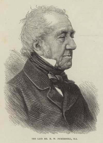 O falecido Sr. H W W Pickersgill, RA (gravura) de English School