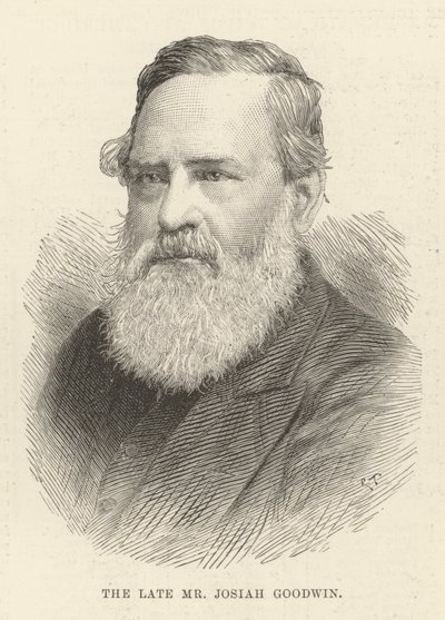 O falecido Sr. Josiah Goodwin (gravura) de English School