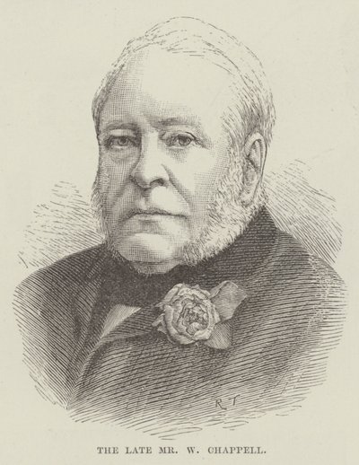 O falecido Sr. W Chappell (gravura) de English School