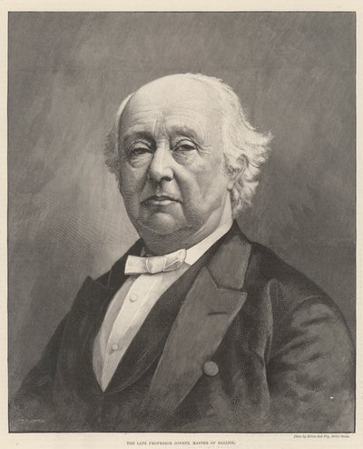 O falecido Professor Jowett, Mestre de Balliol (gravura) de English School