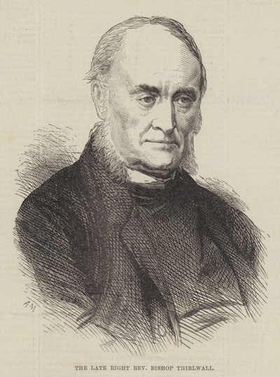O falecido Reverendo Bispo Thirlwall da direita (gravação) de English School