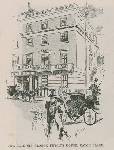 A falecida casa de Sir George Tryons, Easton Place, Londres de English School