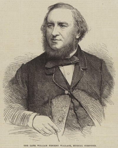 O falecido William Vincent Wallace, Compositor Musical (gravura) de English School