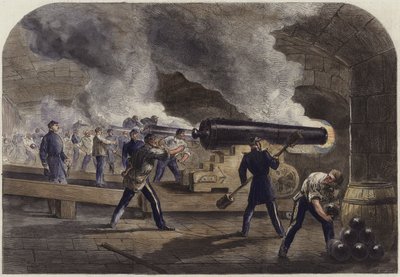 A bateria principal em Fort Sumter de English School