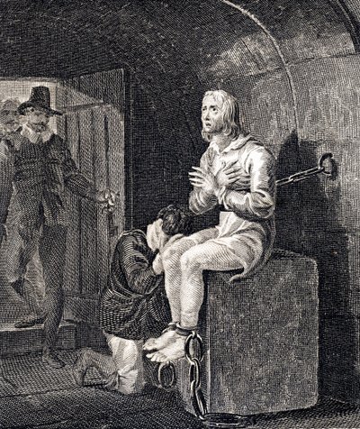 O martírio de John Philpot, arquidiácono de Winchester de English School