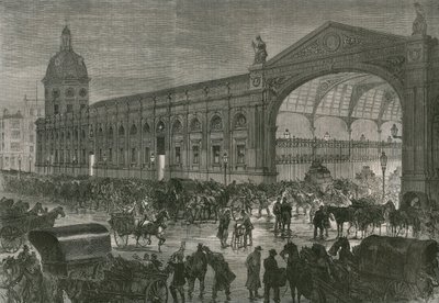 O mercado de carne, Smithfield às duas da manhã de English School
