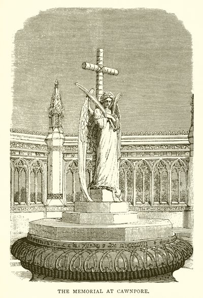 O memorial em Cawnpore de English School