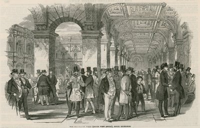 Os comerciantes caminham (ângulo oeste sul), Royal Exchange de English School