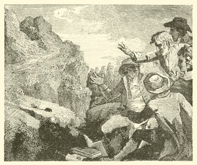 As montanhas em trabalho de parto (gravura) de English School