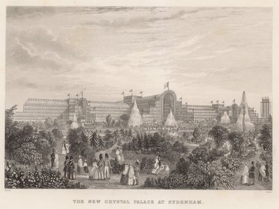 O novo Crystal Palace em Sydenham de English School