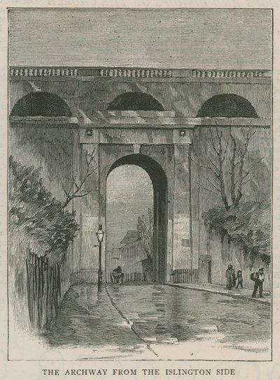As novas grades anti-suicídio no Highgate Archway: o arco do lado de Islington de English School